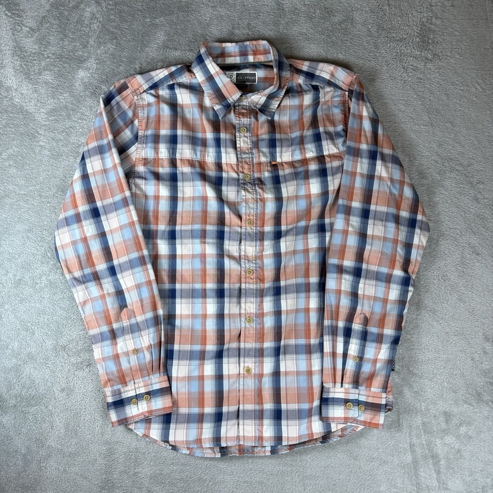 Exofficio Men's Size M Insect Shield Long Sleeve Lightweight Button Up Shirt